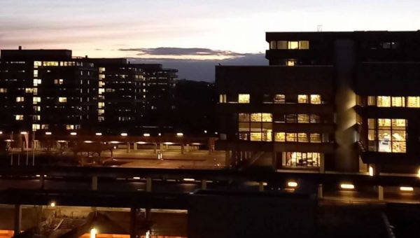 Blick vom IA Gebäude über den Campus der RUB